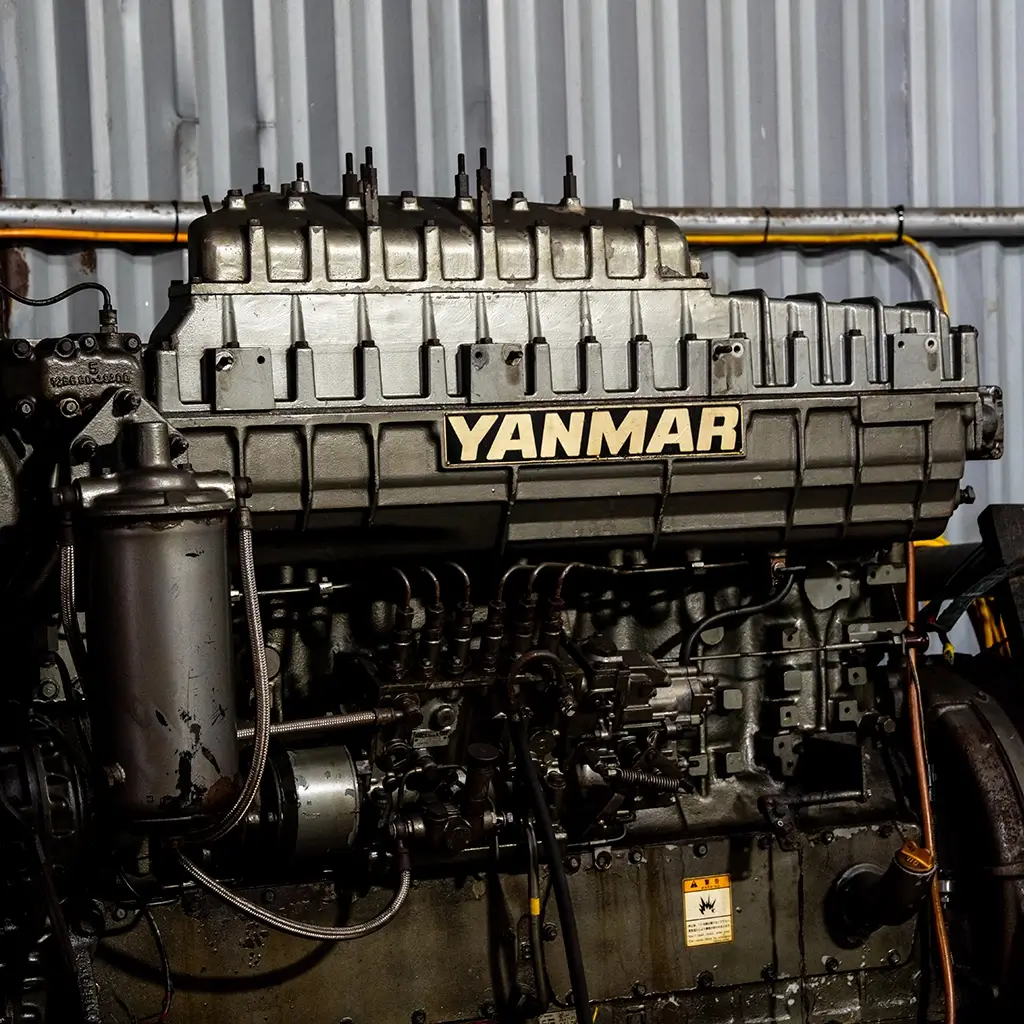 LM Workshop engineers repairing industrial machinery in the Maldives